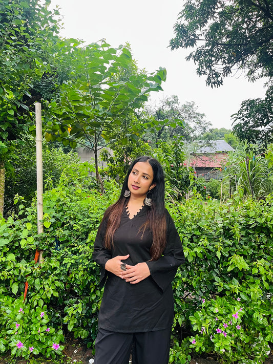 AFREEN BLACK CORSET WITH PANTS