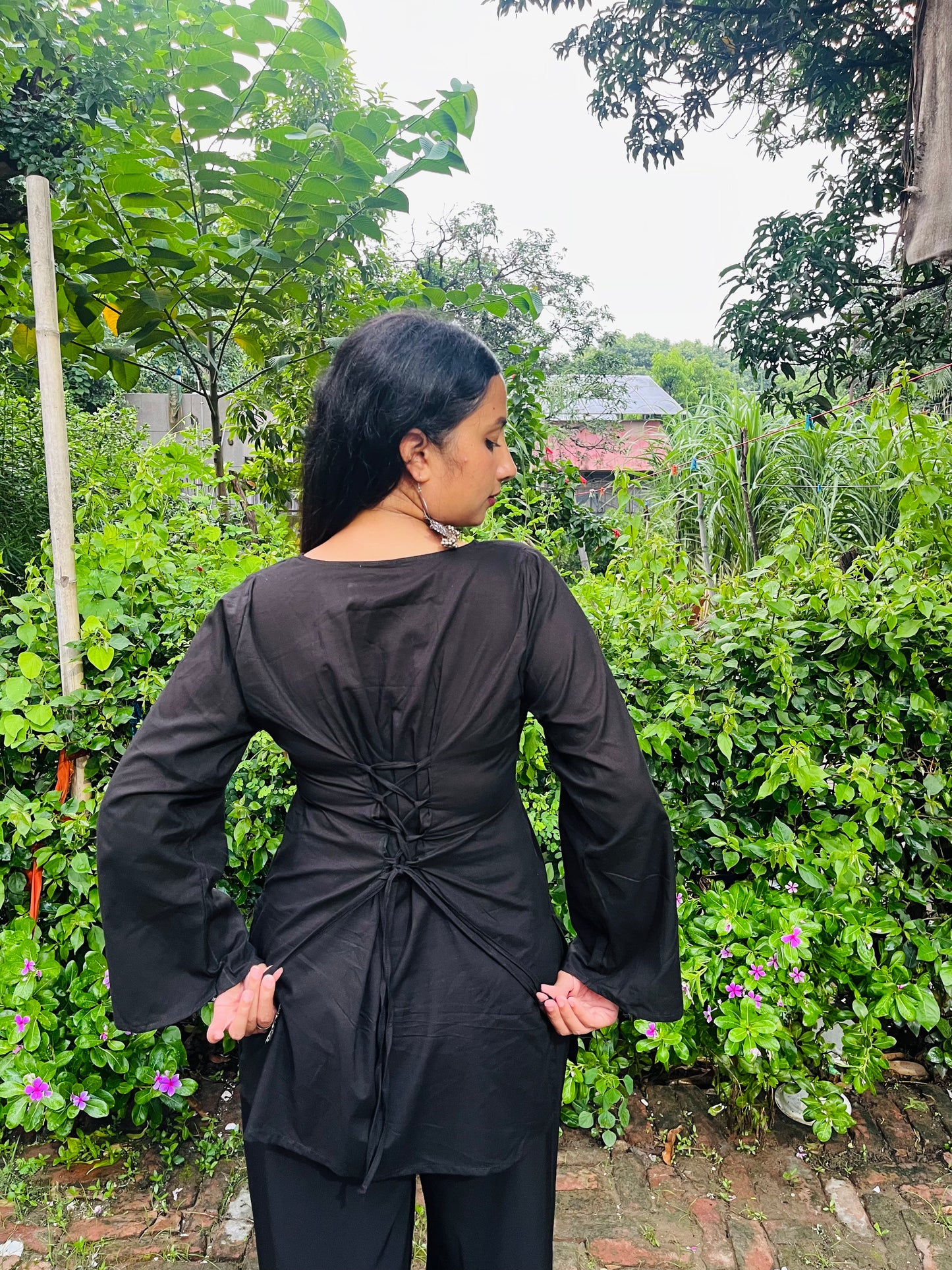 AFREEN BLACK CORSET WITH PANTS