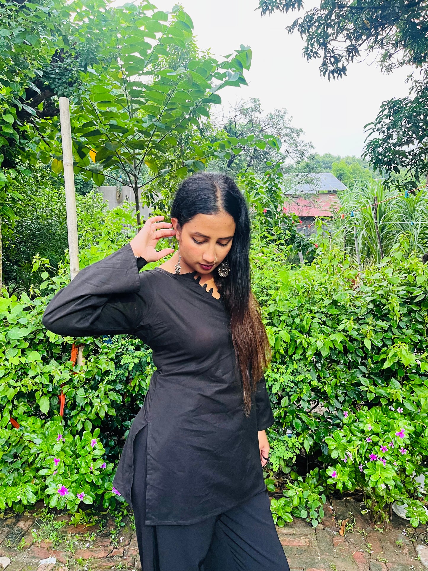 AFREEN BLACK CORSET WITH PANTS